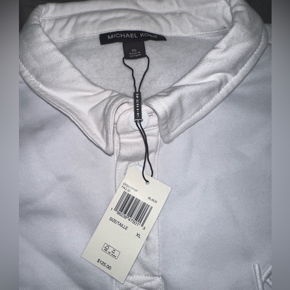 NWT Michael Kors size XL Collared sweatshirt
